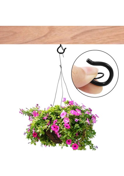 25 Pcs Q Emniyet Tokalı Askı Kancaları, Asılı Bitkiler Için Dış Mekan Dize Işıklarını Asmak Için Rüzgar Geçirmez Vida Kancaları, (Yurt Dışından) modelleri