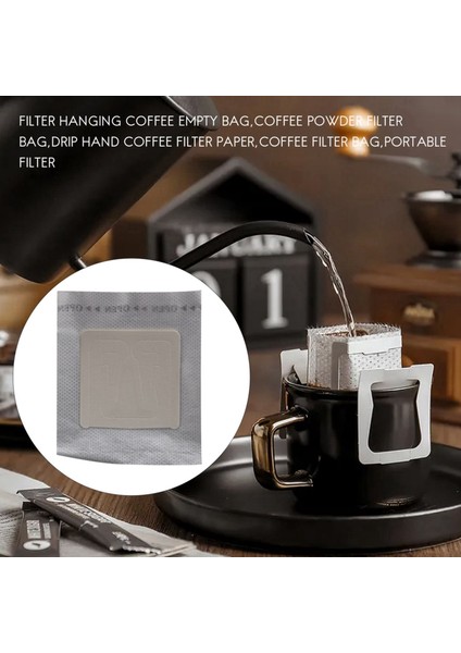 200 Adet Taşınabilir Damla Kahve Tozu Kağıt Filtreler Asılı Kulak Damla Torbası Filtresi (Yurt Dışından) modelleri