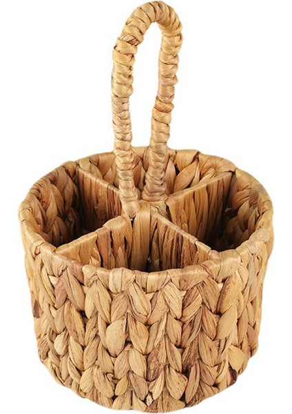 Gereç Taşıyıcı, Sofra Takımı Organizatör, El Dokuma Su Sümbülü Tezgah Için Saplı Çatal Kaşıklık (Yurt Dışından)