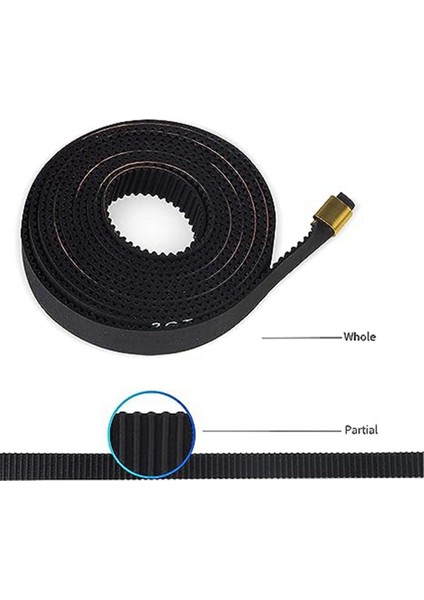 x Ekseni ve Y Ekseni Zamanlama Kayışı Kiti Için Uygundur 3D Yazıcı x Y Ekseni 2GT6MM Genişliğinde Kauçuk Zamanlama Kayışı Kiti (Yurt Dışından) modelleri