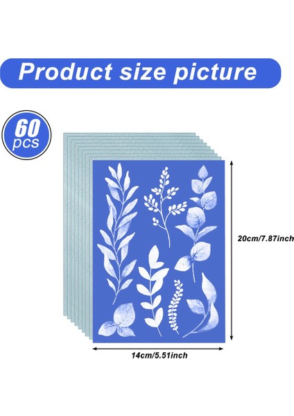 60 Adet Cyanotype Kağıt A5 Güneş Baskı Sanat Seti Yüksek Hassas Güneş Kağıt Güneş Baskı Kağıdı Çizim Kuşe Kağıt Çocuklar Yetişkinler Için (Yurt Dışından) fırsatları