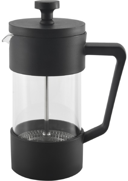 French Press Kahve ve Çay Makinesi, Kalınlaştırılmış Borosilikat Cam Kahve Presi Paslanmaz ve Bulaşık Makinesinde Yıkanabilir, Siyah (Yurt Dışından)