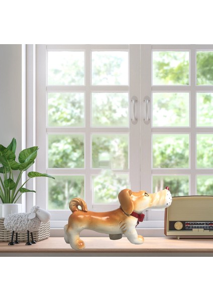 Köpek Heykeli Figürler Modeli Simülasyon Köpek Reçine Figürleri Çocuklar Için Ev Dekor Aksesuarları Çocuk Hediye (Yurt Dışından)