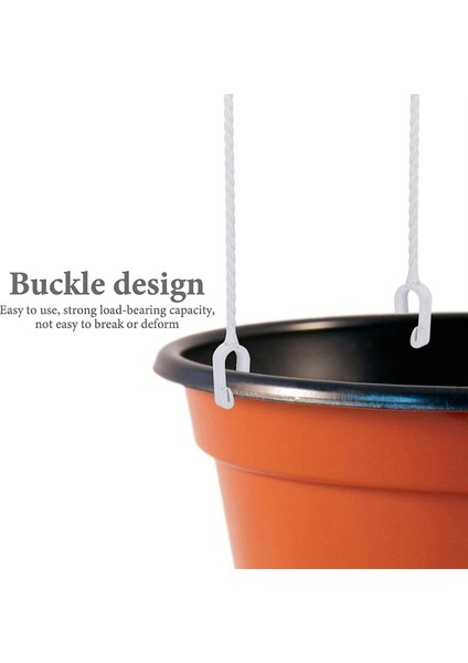 Ekiciler Için 5 Adet Plastik Asılı Zincirler, 360° Dönebilen Asılı Sepet Kancaları Ekici Tutucu Çiçek Bitki Pot (Beyaz) (Yurt Dışından) fırsatları