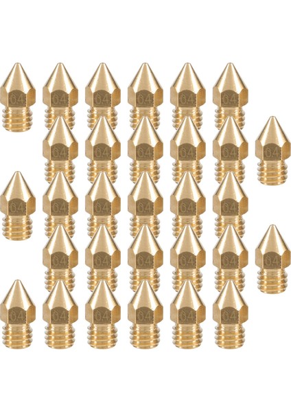 30 Adet Mk8 Nozul 0.4mm 3D Yazıcı Nozulları Ekstruder Baskı Kafası 3D Yazıcı Için -10 (1 Adet Plastik Kutu) (Yurt Dışından)