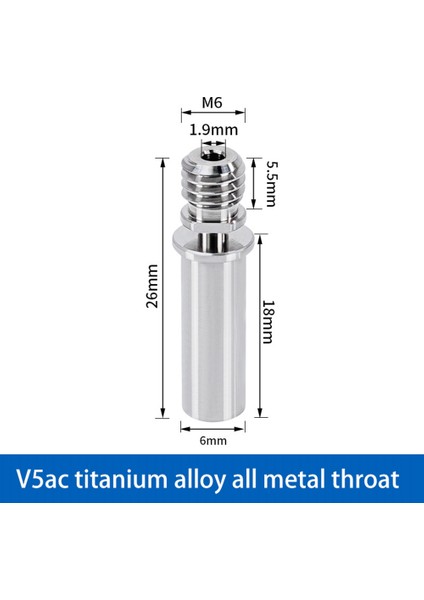 3D Yazıcı Parçaları V5AC Titanyum Alaşımlı Tüm Metal Isı Kırma Boğaz Isı Kırma Isıtıcı Bloğu 3D Yazıcı Için (Yurt Dışından) indirimleri