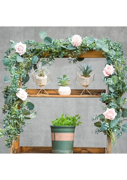 2 Adet Yapay Okaliptüs Yaprakları Garland, 6.5ft Yeşillik Buzlu Asma Düğün Masa Koşucu Mantel Ev Dekor Için (Yurt Dışından) modelleri