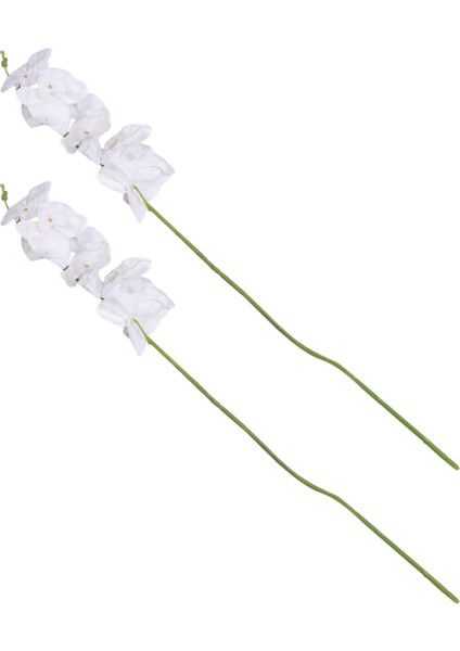 Adet 38 Inç Yapay Gerçek Iletişim Orkide Çiçekler 9 Kafaları Lateks Phalaenopsis Kaynaklanıyor Dıy Düğün Centerpieces, Mutfak (Yurt Dışından)