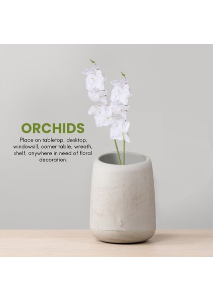 Adet 38 Inç Yapay Gerçek Iletişim Orkide Çiçekler 9 Kafaları Lateks Phalaenopsis Kaynaklanıyor Dıy Düğün Centerpieces, Mutfak (Yurt Dışından)