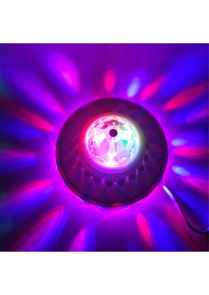 Sahne Lambası Rgb LED Ampul Topu Renkli Dönen Ampul Küçük Top Ses Kontrolü Işık Ktv Flaş Ampul Ab Tak (Yurt Dışından) modelleri