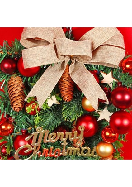 Ön Kapı Için Noel Tardrop ve Çelenk Noel Süslemeleri Süsler Için Kış Noel Merdiven Garland (Yurt Dışından)