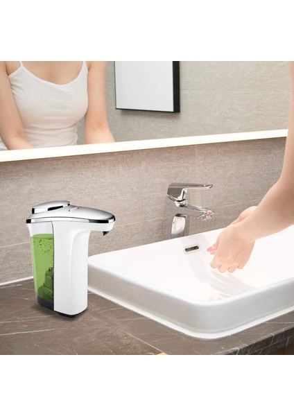 Otomatik Sabunluk Kompakt Sensör Pompası Ayarlanabilir Sabun Dağıtımı Ses Kontrolü Kumandalı 17OZ / 500ML Mutfak, Banyo Için (Yurt Dışından)