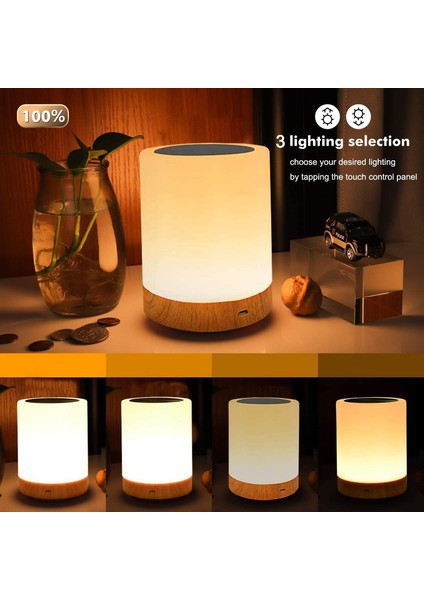 Iletişim LED Gece Lambası Oturma Odası Ofis Başucu Lambaları Renk Değiştirme Rgb Sensör Kontrolü USB Şarj Bağlantı Noktası ile (Yurt Dışından) indirimleri