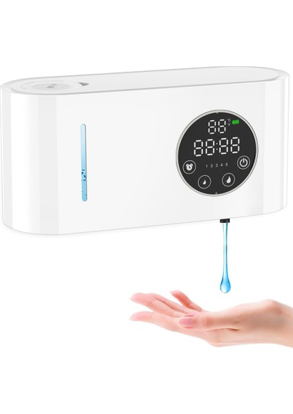 Otomatik Sabunluk Dispenseri Duvara Montaj 17OZ Mutfak Banyo-Beyaz Için Şarj Edilebilir Sıvı Bulaşık Sabunu Dispenseri (Yurt Dışından)