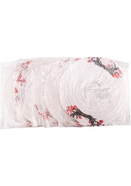 12 Inç Japon/çin Kağıt Fenerler (5'li Set, Kırmızı Sakura) (Yurt Dışından)