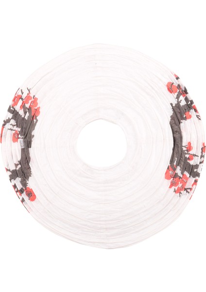 12 Inç Japon/çin Kağıt Fenerler (5'li Set, Kırmızı Sakura) (Yurt Dışından) indirimleri