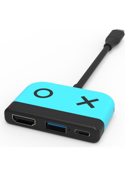 3'ü 1 Arada Anahtar Hub Usb3.0 Anahtar Tabanı Yerleştirme Istasyonu Tip-C - Anahtar/b Için Hd Ekran Projektör Dönüştürücü (Yurt Dışından)