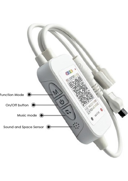 DC5-24V Bluetooth LED Denetleyici + 40 Tuşlar Uzaktan Kumanda App Kontrolü ve Müzik Senkronizasyonu Rgb Ir Rf Için 5050 3528 Rgb LED Işık (Yurt Dışından)