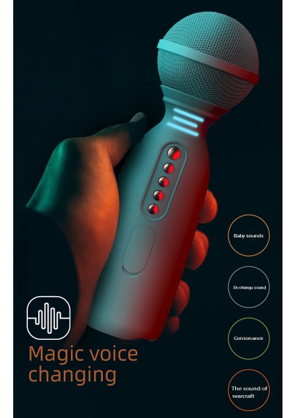 Bluetooth Çocuk El Mikrofonu Hoparlör Mikrofon Cep Telefonu Karaoke Pembe Için Entegre (Yurt Dışından)
