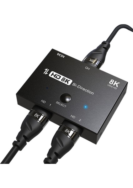 8k 2'ye 1 Çıkış 1'e 2 Çıkış Hd Dönüştürücü Çoklu Cihaz Bağlantısı Anahtarlama Için Bilgisayar Projeksiyonunu Tv Adaptörüne (Yurt Dışından)