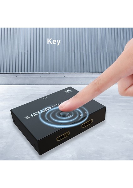 8k 2'ye 1 Çıkış 1'e 2 Çıkış Hd Dönüştürücü Çoklu Cihaz Bağlantısı Anahtarlama Için Bilgisayar Projeksiyonunu Tv Adaptörüne (Yurt Dışından)