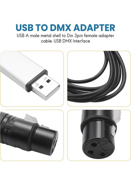 DMX512 USB Dmx Arayüz Adaptörü LED Sahne Aydınlatma Kontrol Cihazı, Usb'den Dmx Arayüz Adaptörüne, Dmx Kontrol Cihazı (Yurt Dışından)