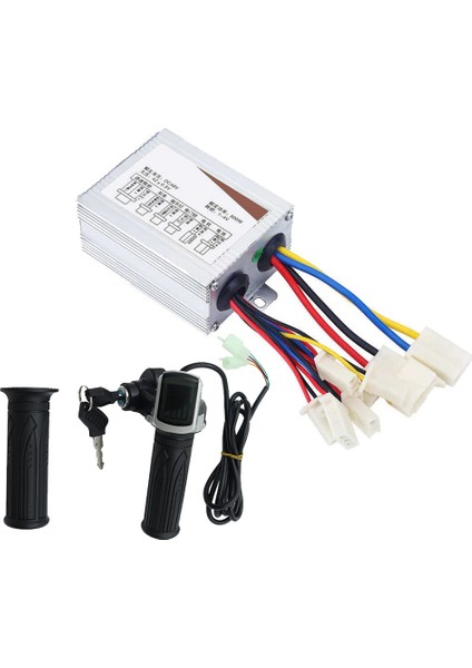 500W Elektrikli Scooter Fırçalanmış Kontrol Motoru + E-Bisiklet Elektrikli Scooter Bisiklet Için Gaz Kelebeği Kavrama (48V) (Yurt Dışından)