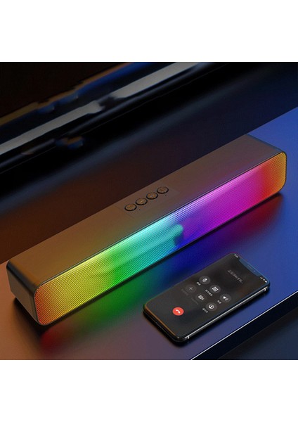 Rgb Bluetooth Hoparlör Renkli Çerçeve Cep Telefonları Bilgisayarlar Tablet Bluetooth Cihazları Için Uygun (Yurt Dışından)