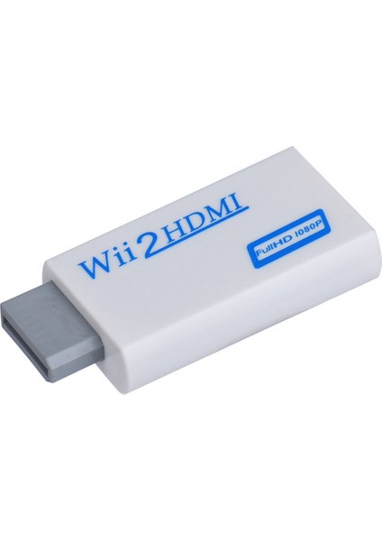 Pc Hdtv Monitör Konektörü Için 1080P Hdwii - Dönüştürücü Uyumlu Adaptör 3.5mm Video Ses WII2HDMI Konektörü (Yurt Dışından)