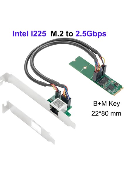 I225 Cips Için 100/1000 M/2500 M RJ45 Ağ Adaptörü Pcıe Pcı Express 2.5g Gigabit Etherent Ağ Lan Kartı (Yurt Dışından) modelleri