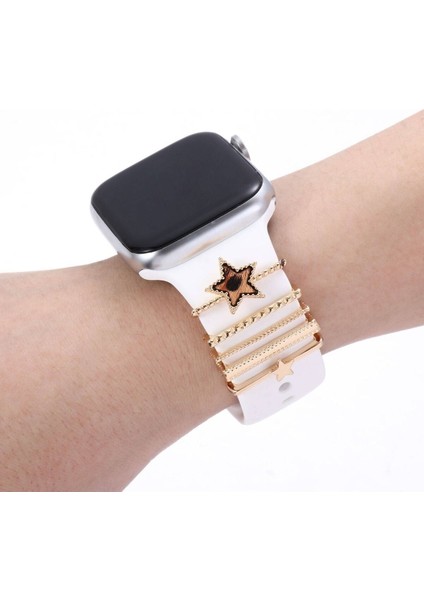 Apple Watch Uyumlu Kordon Süsü ( Yüksek Kalite) Rose Gold