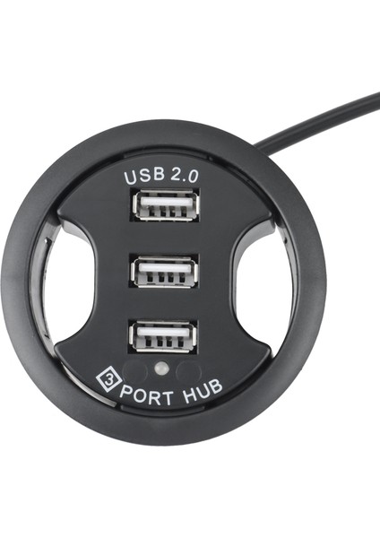 USB Hub USB 2.0 Masaüstü Grommet USB 2.0 Hub Ses Masaya Montaj Adaptörü 3 Bağlantı Noktalı Masaya Montaj Çoklu Bağlantı Noktaları (Yurt Dışından) fırsatları