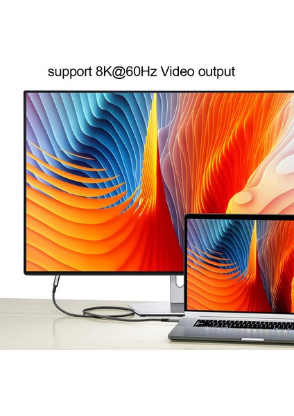 Usb4 8k Kablo 0,8m, 4 Uyumlu USB 4 Tip-C Erkek - Dişi Uzatma Ultra Hd 8K@60Hz 100W 40GBPS Veri (Yurt Dışından)