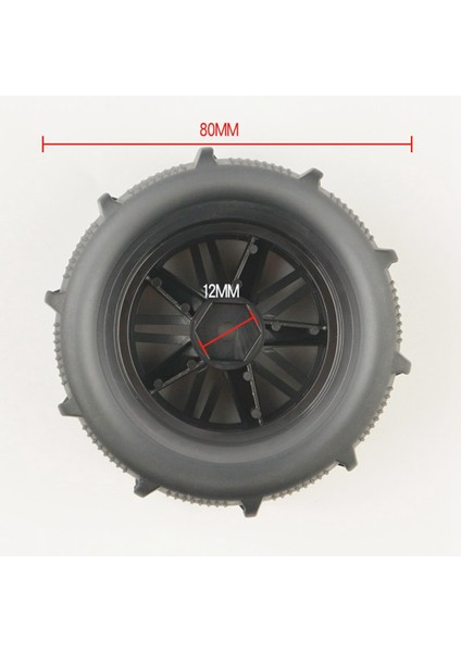 Adet 80MM Kar Kum Lastiği Tekerlek Scy 16101 16102 Pro 144001 144010 12428 124019 Hbx 16889 SG1601 H16 16207 (Yurt Dışından)