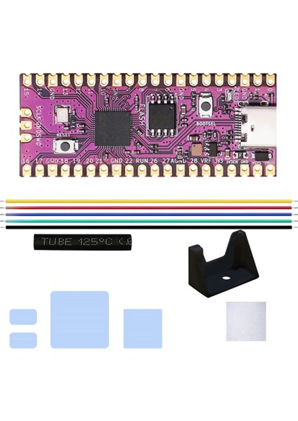 Raspberry Picoboot Kurulu Kiti RP2040 Çift Çekirdekli Kol M0 + Işlemci 264KB Sram + 16MB Flash Bellek Geliştirme Kurulu (Yurt Dışından)