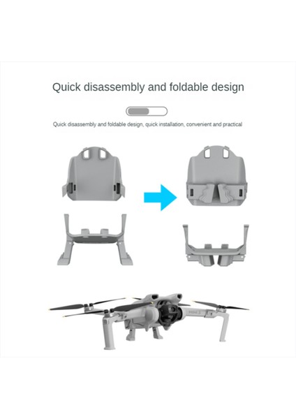 Mini 3 Bölünmüş Yükseklik Iniş Takımı Için Uygun Taşınabilir Damla Yastık Eğitim Çerçevesi Kickstand Aksesuarları (Yurt Dışından)