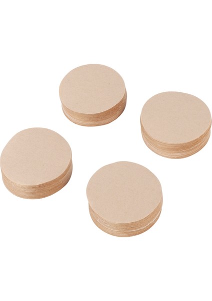 400 Parça Ağartılmamış Kağıt Kahve Filtresi Yuvarlak Yedek Kahve Filtre Kağıdı (2,3 Inç Çap) (Yurt Dışından)