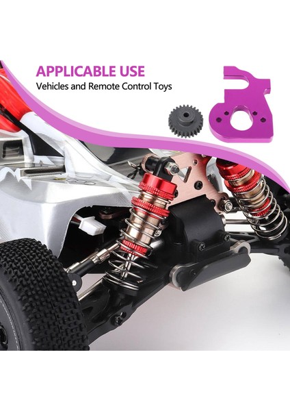 Rc Araba Motor Montajı Tutucu Motor Dişli ile 144001 124019 124018 Rc Yedek Parça Yükseltme Aksesuarları, Mor (Yurt Dışından) fiyatları