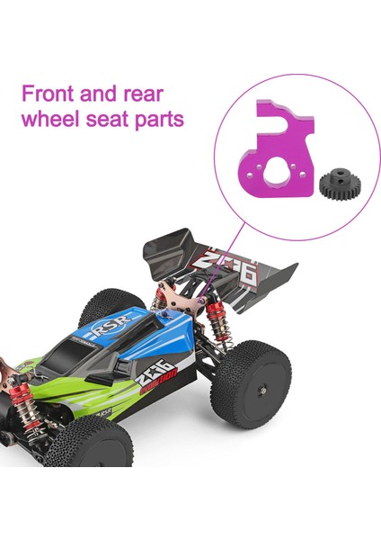Rc Araba Motor Montajı Tutucu Motor Dişli ile 144001 124019 124018 Rc Yedek Parça Yükseltme Aksesuarları, Mor (Yurt Dışından) modelleri
