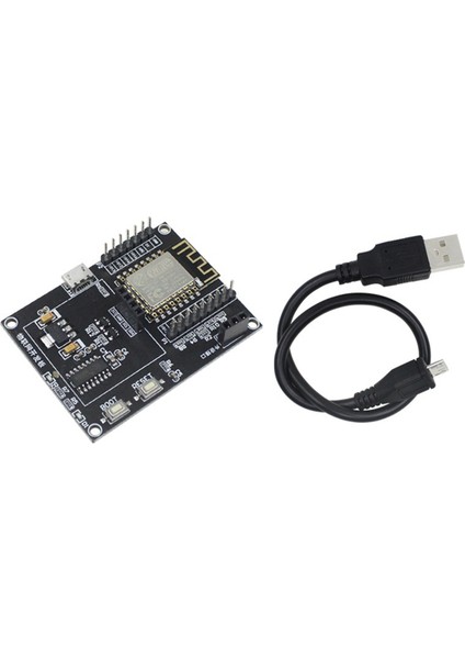 ESP8266 Nesnelerin Interneti Geliştirme Kartı + USB Kablosu Geliştirme Wıfı Ağı Seri Port Modülü Sistemi Ana Kartı (Yurt Dışından)
