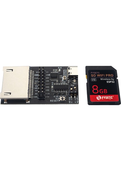 Fysetc Sd Wıfı Pro 8gb Kartlı ESP32 Üzerinde Kablosuz Iletim Tabanı, 3D Yazıcı Için Yükleyici Desteği Websever (Yurt Dışından)