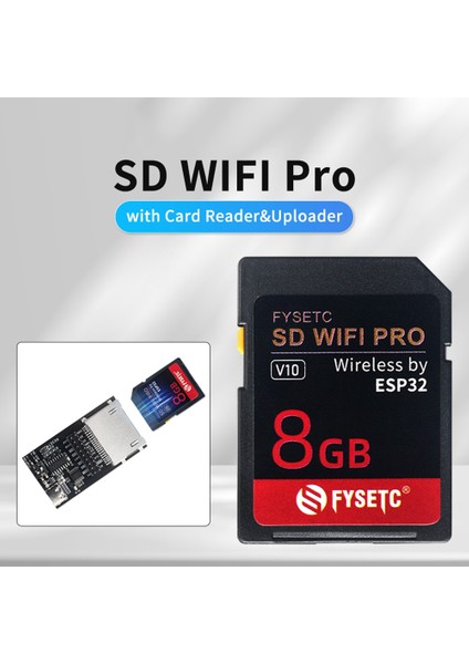 Fysetc Sd Wıfı Pro 8gb Kartlı ESP32 Üzerinde Kablosuz Iletim Tabanı, 3D Yazıcı Için Yükleyici Desteği Websever (Yurt Dışından)