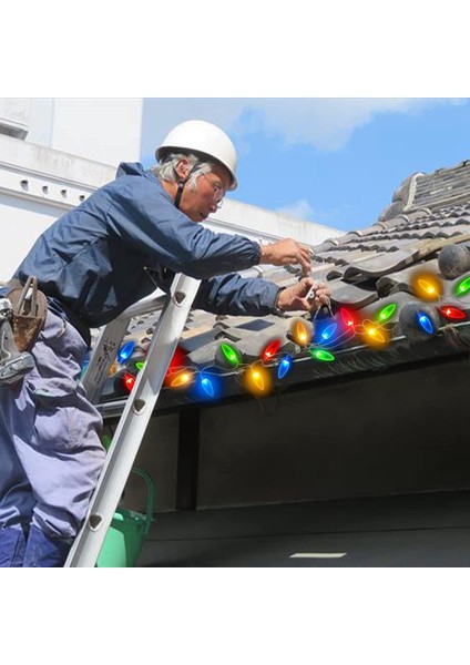 120 Paket Noel Işık Klipleri Açık Hava Koşullarına Dayanıklı Noel Işık Askıları Noel Tatili Için Oluk Kancaları Beyaz (Yurt Dışından) indirimleri