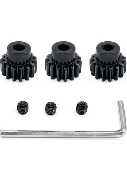 Uzaktan Kumanda Araba Dişlisi M1.5 Modülü 8.0 Iç Delik Krom Çelik 11-30T Motor Dişlisi 3 Takım M5 Makine Ölçer Dahil, 16T (Yurt Dışından)