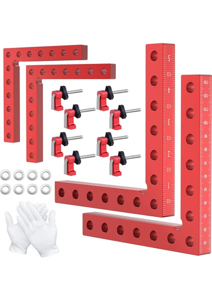 90 Derece Kelepçe Sağ Açı Ağaç Işleme 4 Adet 5.5x5.5 Inç Ağaç Işleme Köşe Kelepçesi Resim Çerçevesi Dolabı, Çekmeceler (Yurt Dışından) fiyatları