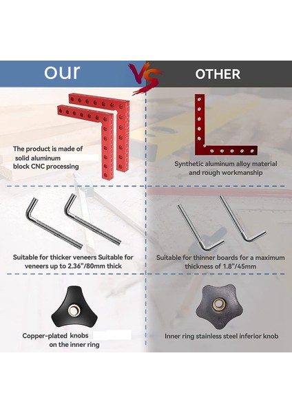 90 Derece Kelepçe Sağ Açı Ağaç Işleme 4 Adet 5.5x5.5 Inç Ağaç Işleme Köşe Kelepçesi Resim Çerçevesi Dolabı, Çekmeceler (Yurt Dışından) indirimleri