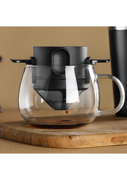 Katlanabilir Yeniden Kullanılabilir Kahve Filtresi Kahve Makinesi Ev Mutfak Kahve Araçları Için Örgü Tutucu Paslanmaz Çelik Makine, B (Yurt Dışından) fırsatları