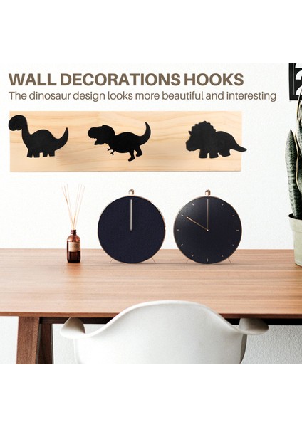 Çocuklar Dinozor Duvara Monte Ceket Kancaları Ahşap Kapı Askısı Erkek Yatak Odası Kreş Oyun Odası Süslemeleri Için-Siyah (Yurt Dışından) fiyatları