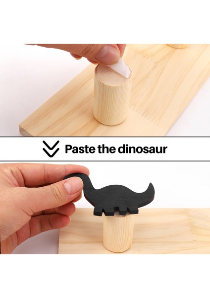 Çocuklar Dinozor Duvara Monte Ceket Kancaları Ahşap Kapı Askısı Erkek Yatak Odası Kreş Oyun Odası Süslemeleri Için-Siyah (Yurt Dışından) indirimleri