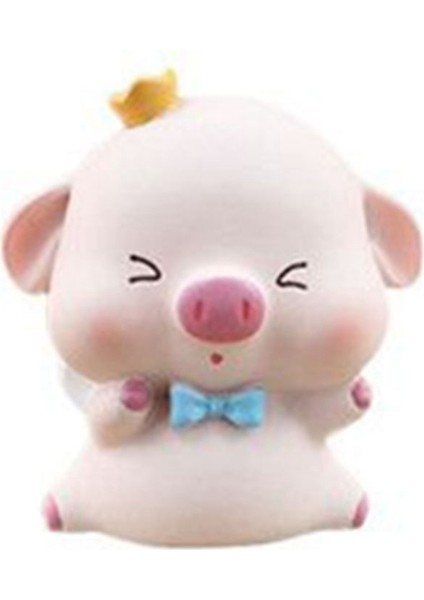 Karikatür Sevimli Hayvan Domuz Pişirme Kek Dekorasyon Doğum Günü Hediyesi Araba Iç Dekorasyon C (Yurt Dışından)